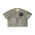 Circle Logo Leopard Print Boxy T-Shirt